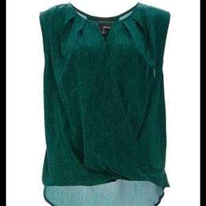 Beautiful Greylin Chelsie Chevron Print Silk Blouse